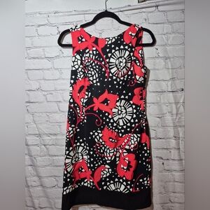 ALYX Limited Floral Dress - Black, Red, White Sheath Dress Size 8P SKU 249